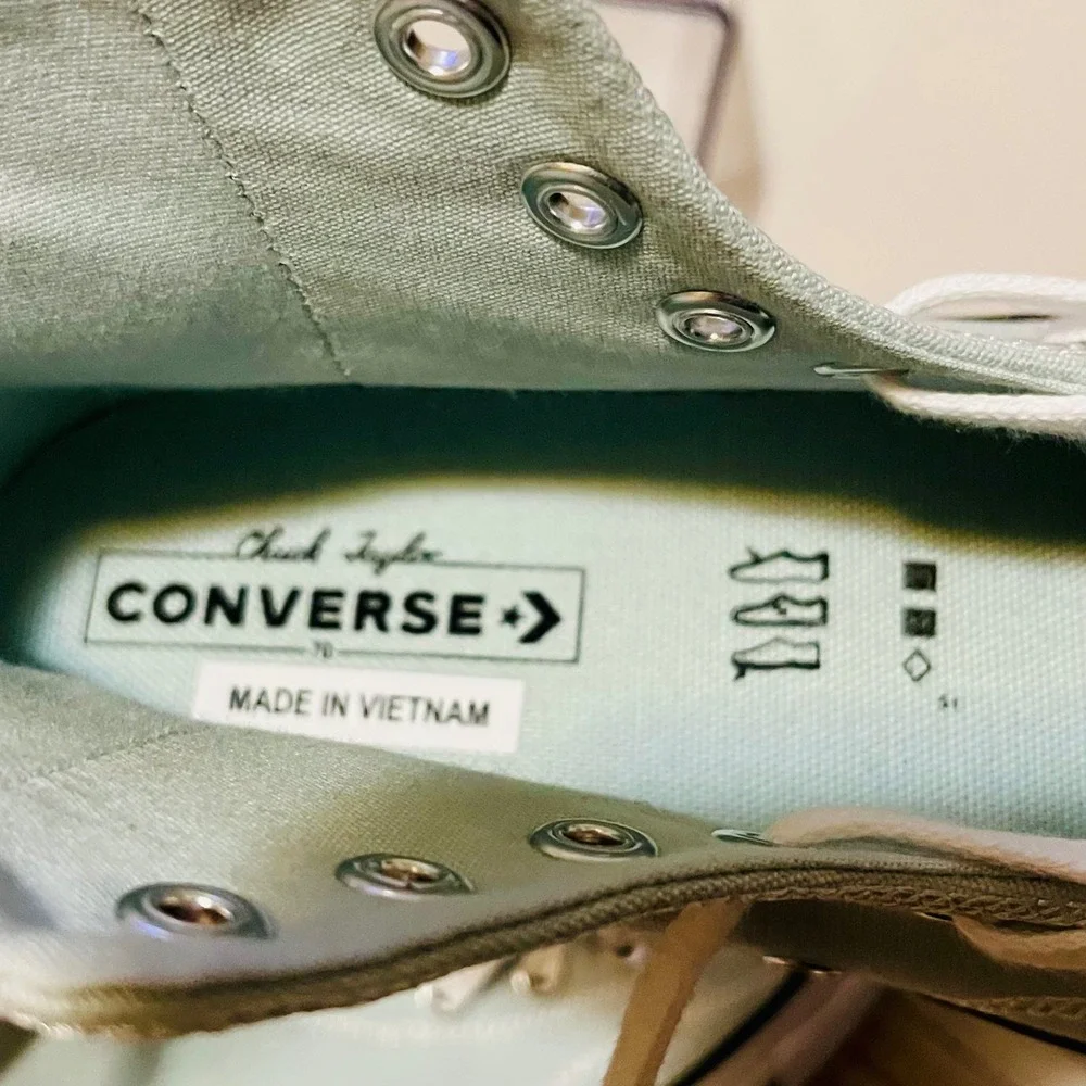 Converse Chuck 70 High Crafted Stitch Men 8 Women 10 You Dew You Green A11740C